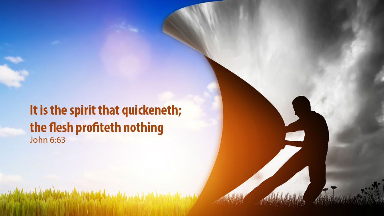 То дух, що оживлює, тіло ж не помагає нічого